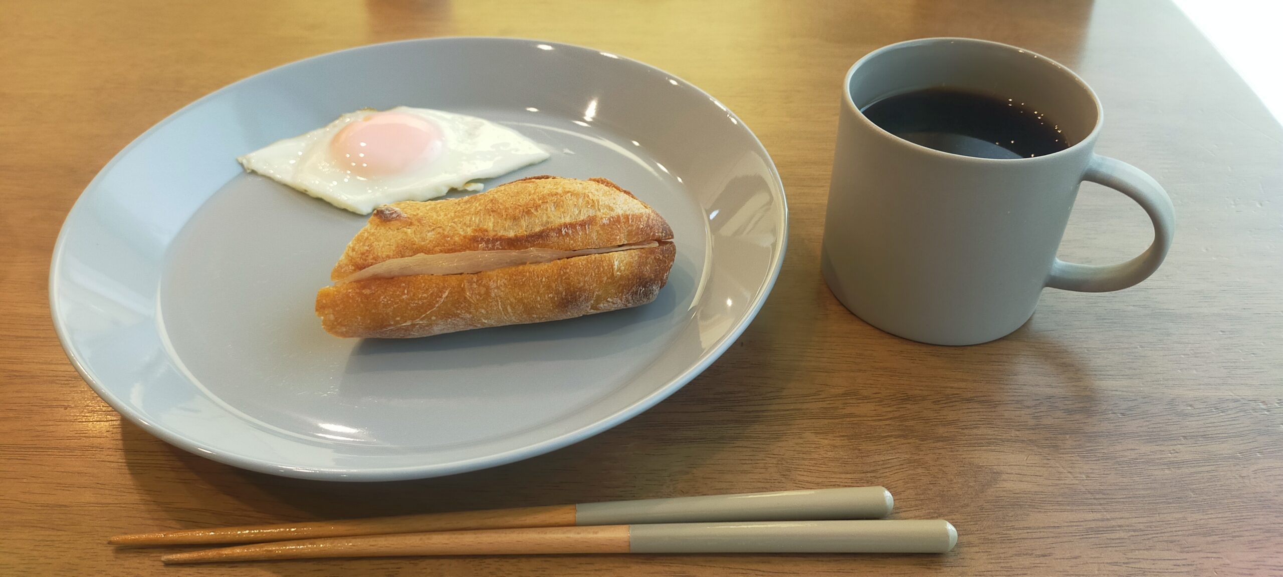 朝食とコーヒー